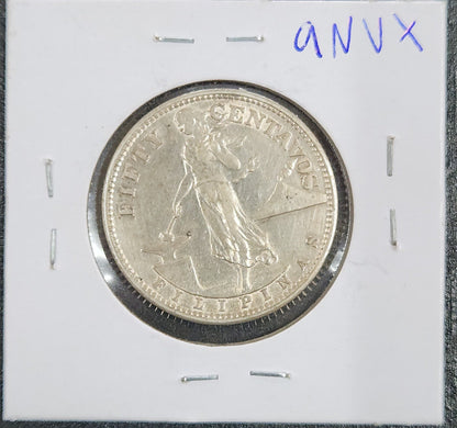 1944-S Philippines 50 Centavos XF KM#183 9NVX — Reverse