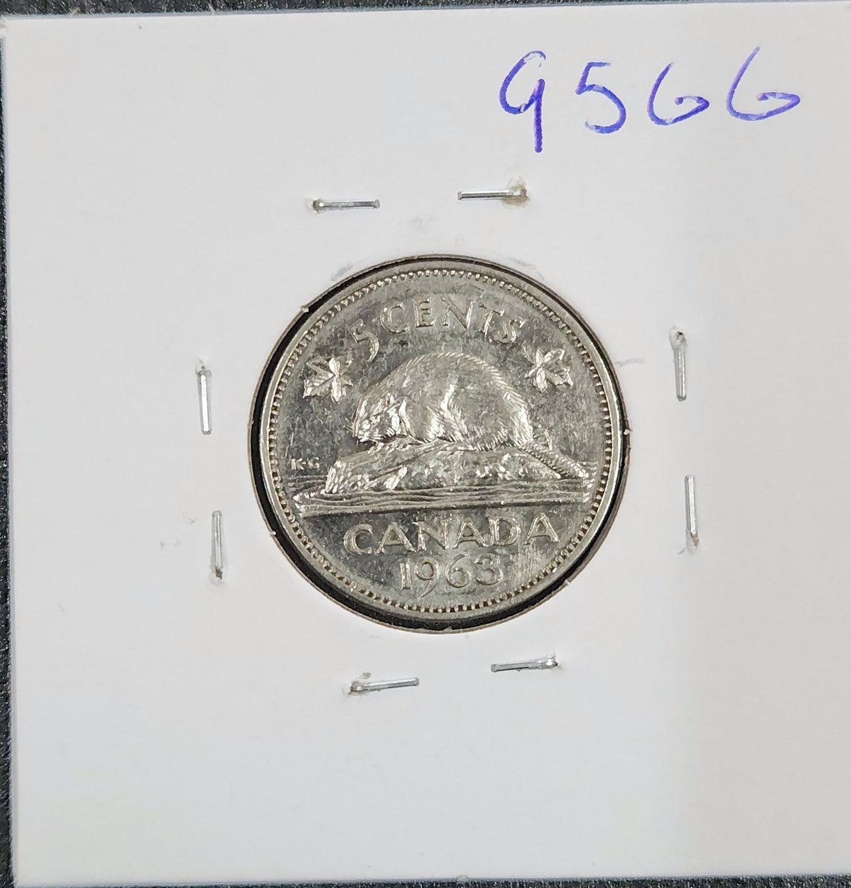 1963 Canada 5 Cent 95GG — Reverse
