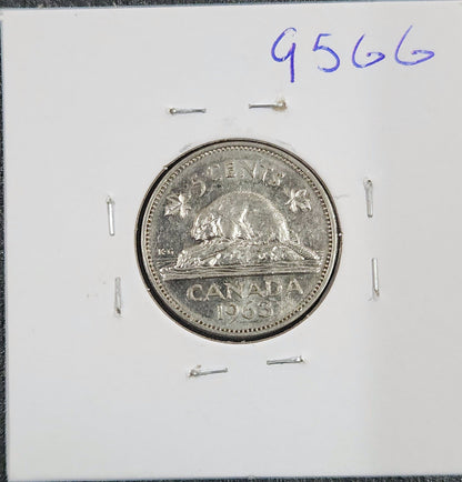 1963 Canada 5 Cent 95GG — Reverse
