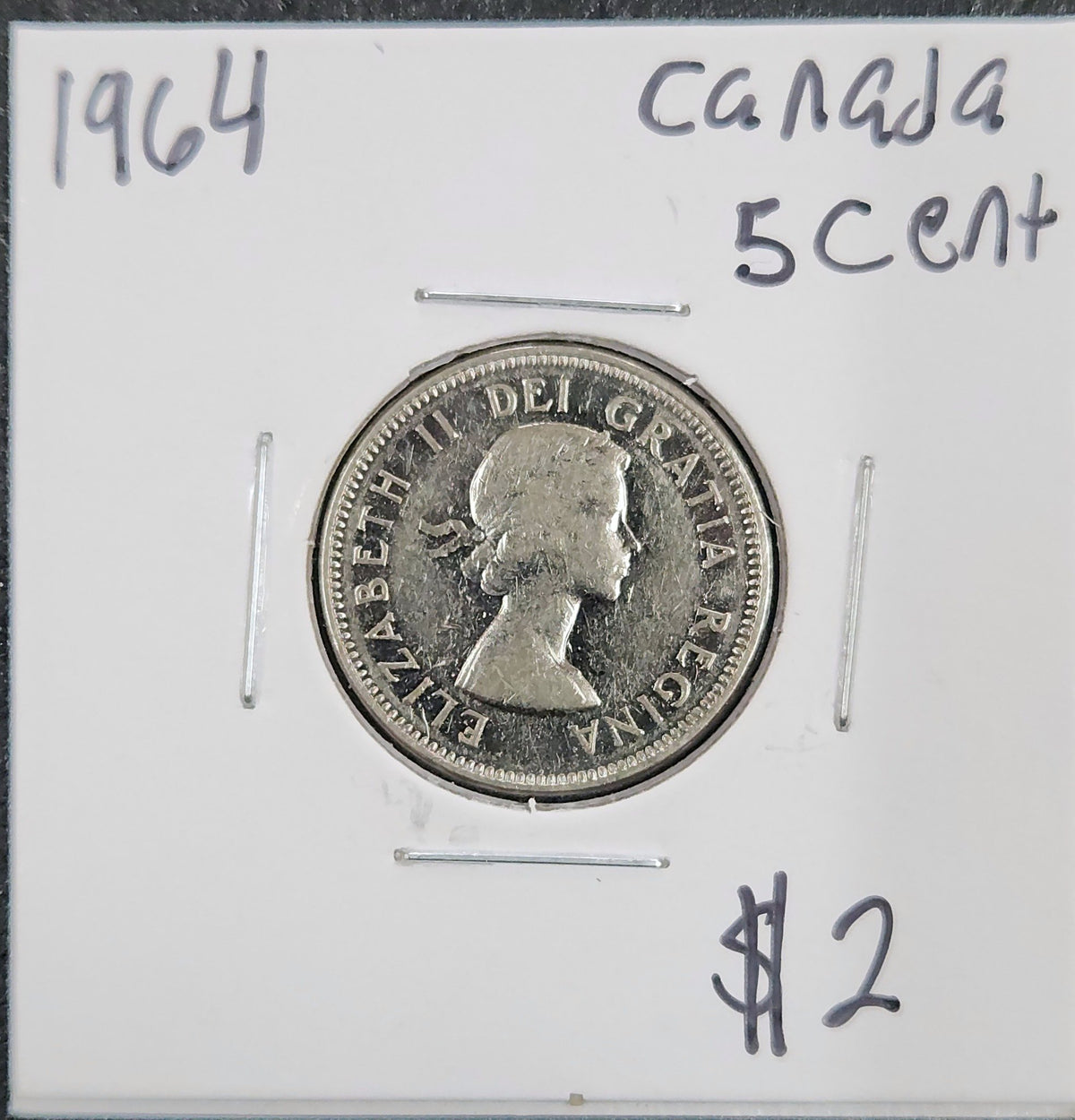 1964 Canada 5 Cent GK5Y — Obverse