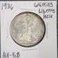 1936 Walking Liberty Half AU-58 — Obverse