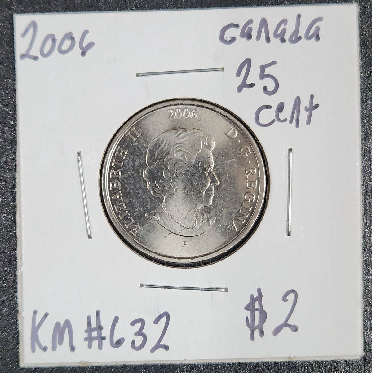 2006 Canada 25 Cent KM#632 CK3C — Obverse