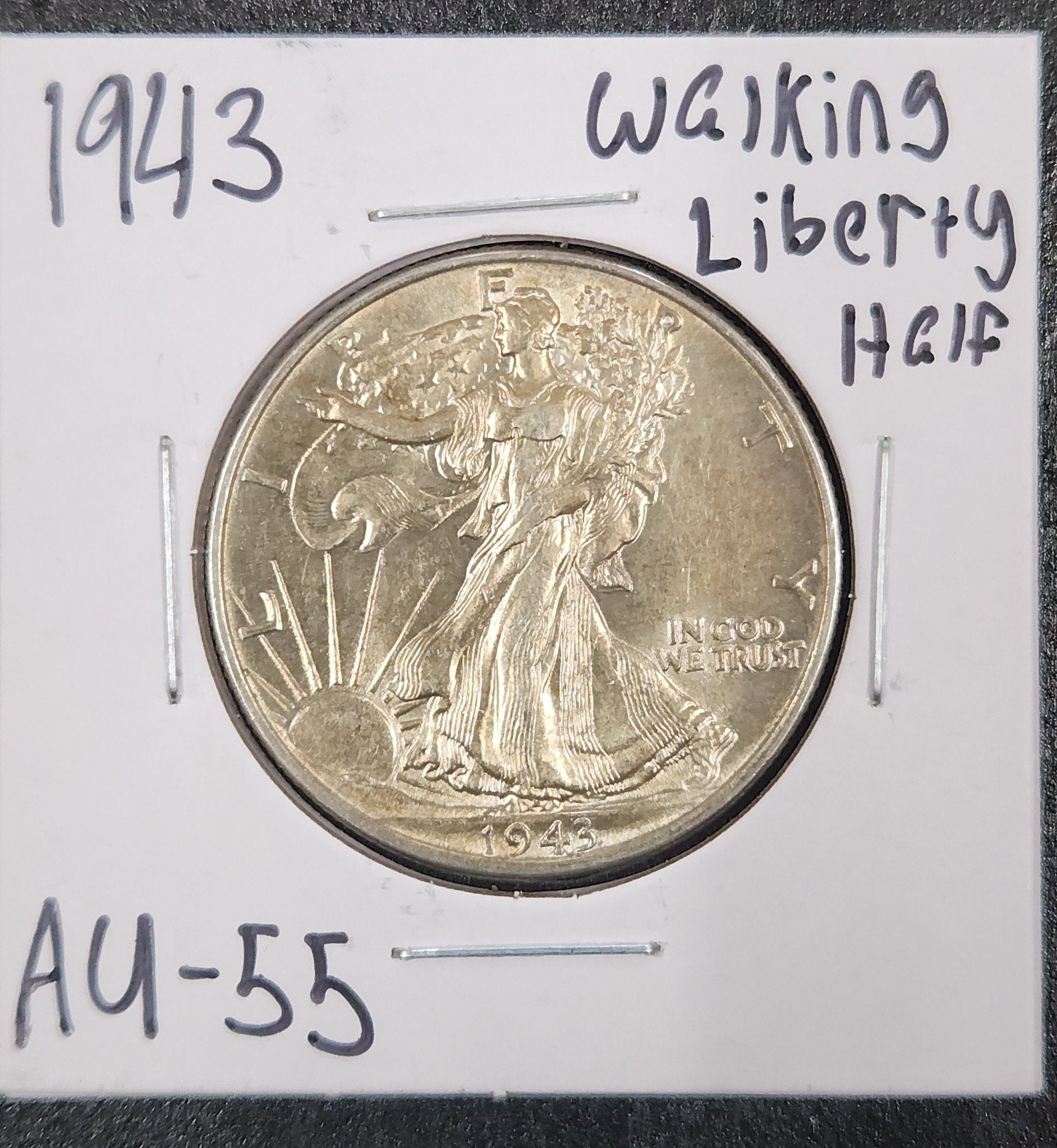 1943 Walking Liberty Half AU-55  — Obverse
