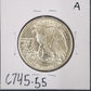 1943 Walking Liberty Half AU-55  — Reverse