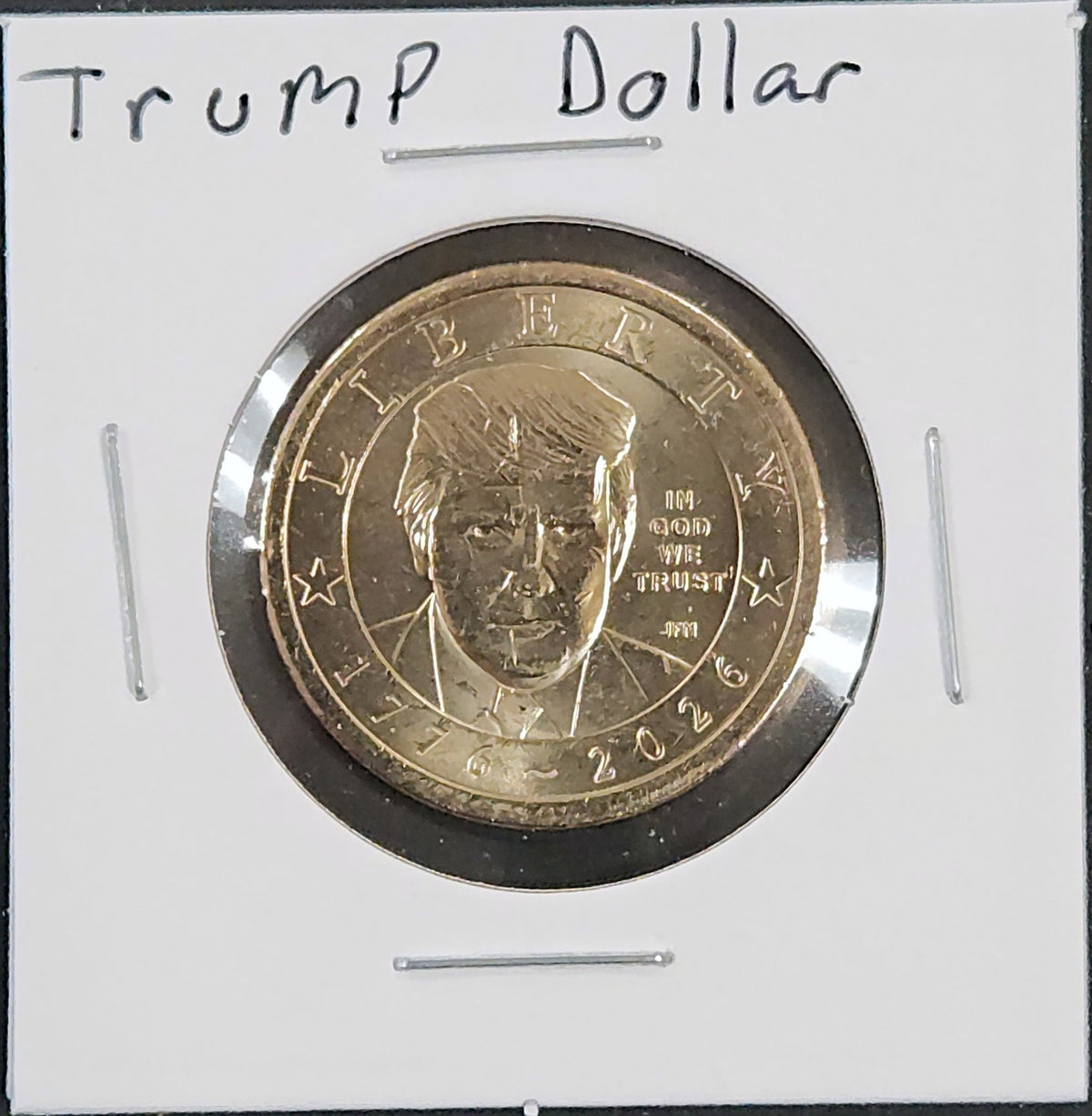 Trump Dollar Coin 2026 Issue YK37 — Obverse