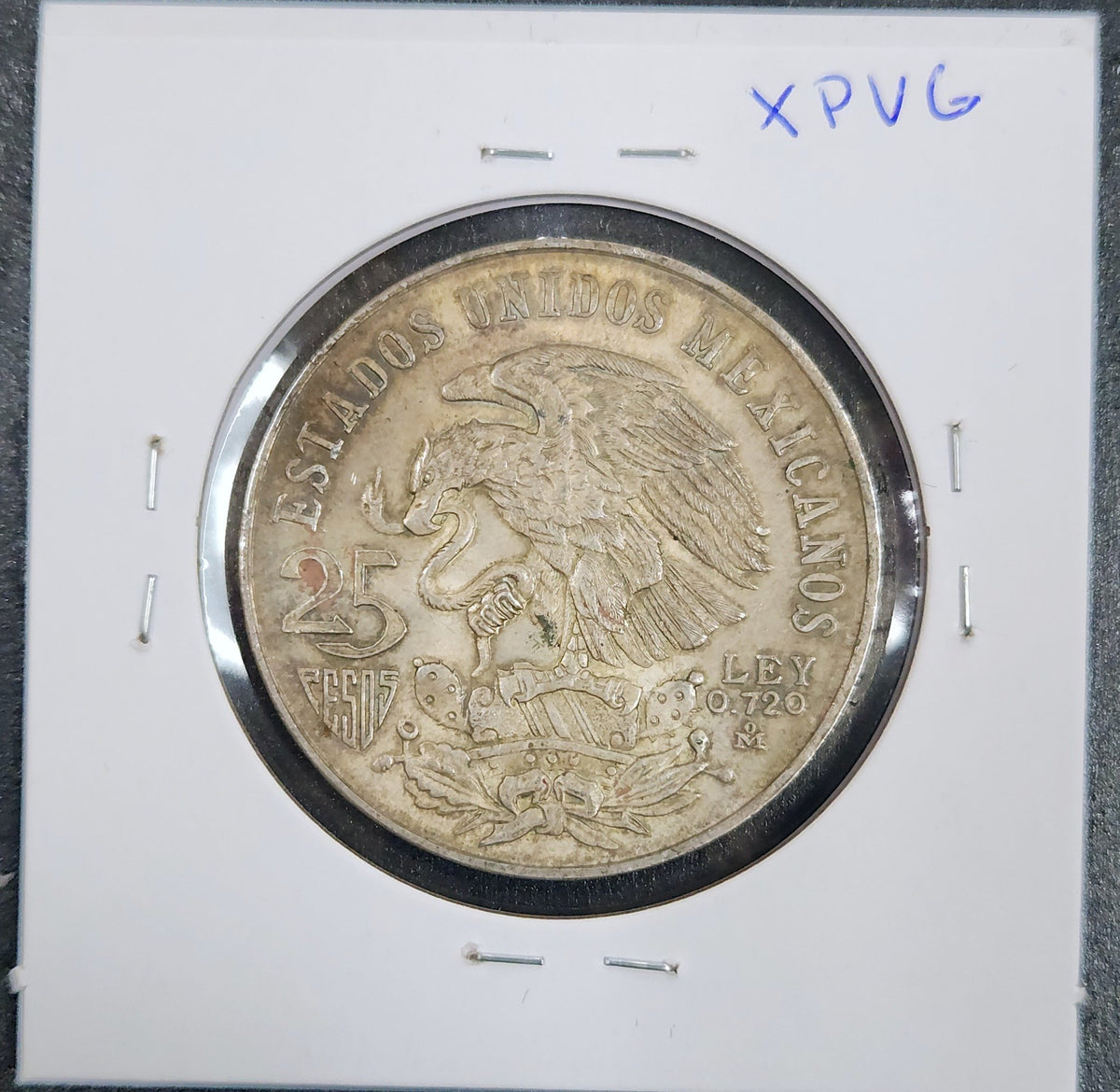 1968 25 Pesos Olympic Games KM#479.1 XPVG — Reverse