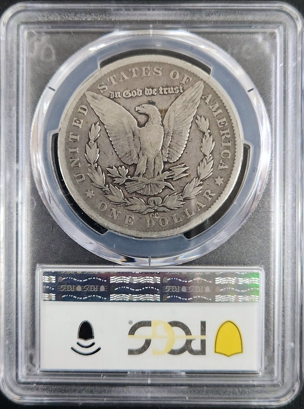 1879-Cc G4 Morgan Dollar Carson City PCGS 7450.4-1000070860004059326275 — Reverse