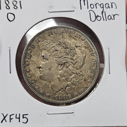 1881-O Morgan Silver Dollar XF45 7484.35-A — Obverse
