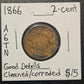 1866 2-Cent Piece Good Details A6TN