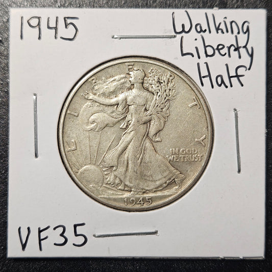 1942 Walking Liberty Half Dollar Very Fine A6TE