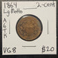 1864 2-Cent Piece Large Motto Very Good A6TK