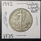 1942 Walking Liberty Half Dollar Very Fine A6T9