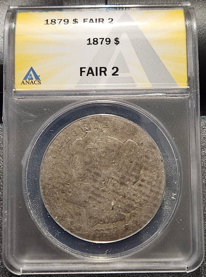 1879 Morgan Dollar Lowball!! ANACS Fair-2 7809843