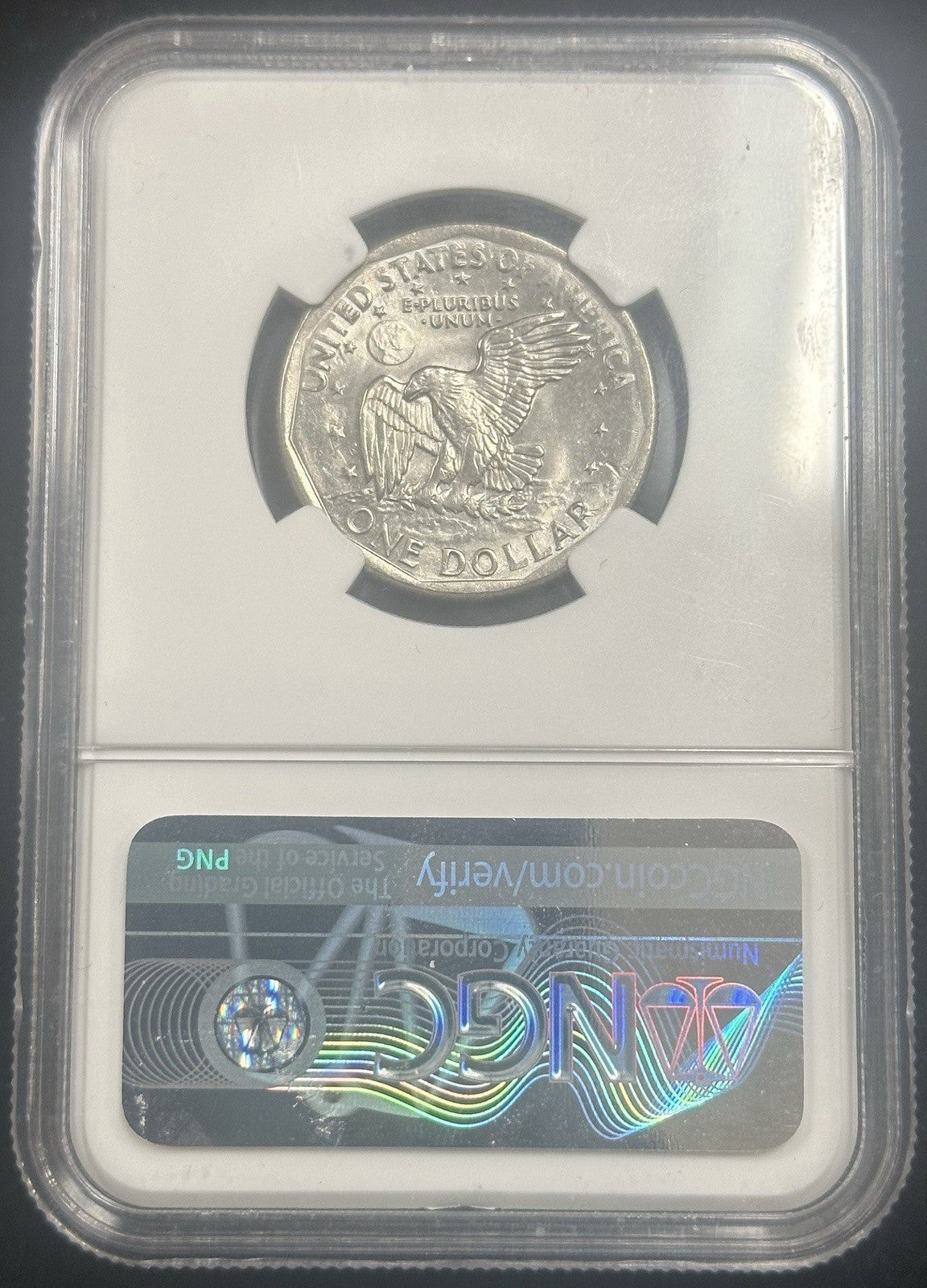 1979 D SBA Obverse Missing Clad Layer (6g) NGC MS65 - JP2