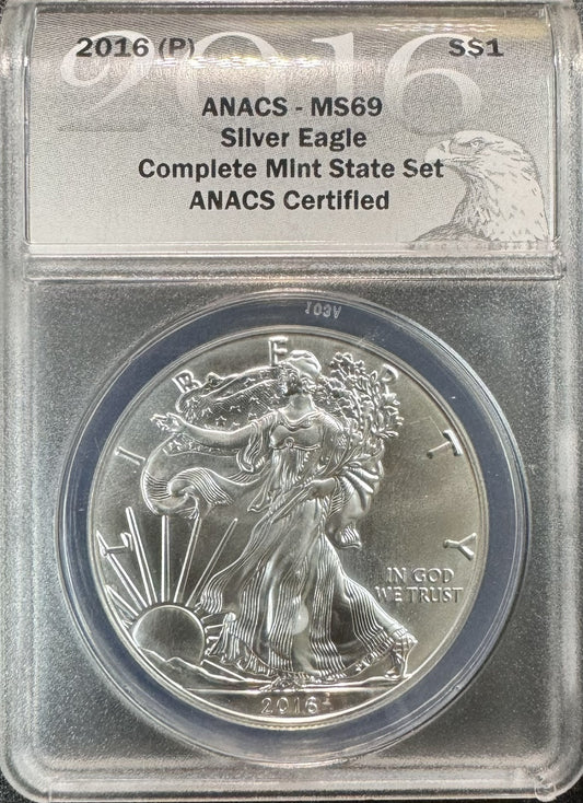 2016 (P) American Eagle - ANACS MS69 ( 40294 )