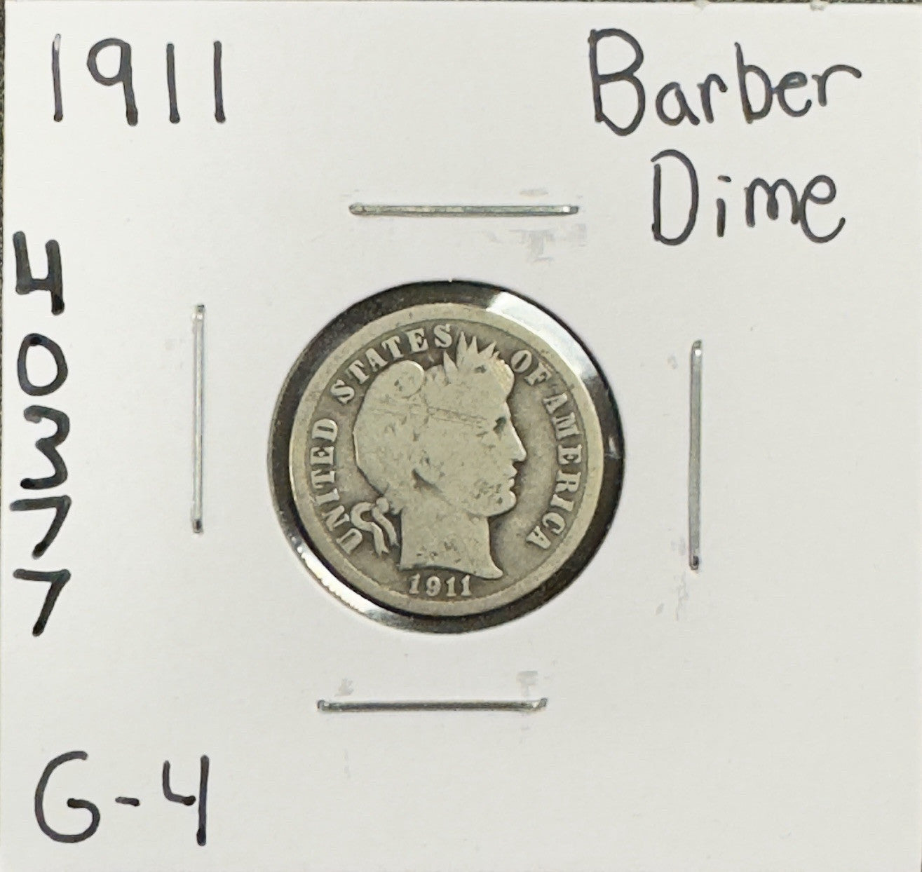 1911 Barber Dime - Good ( 40377 )