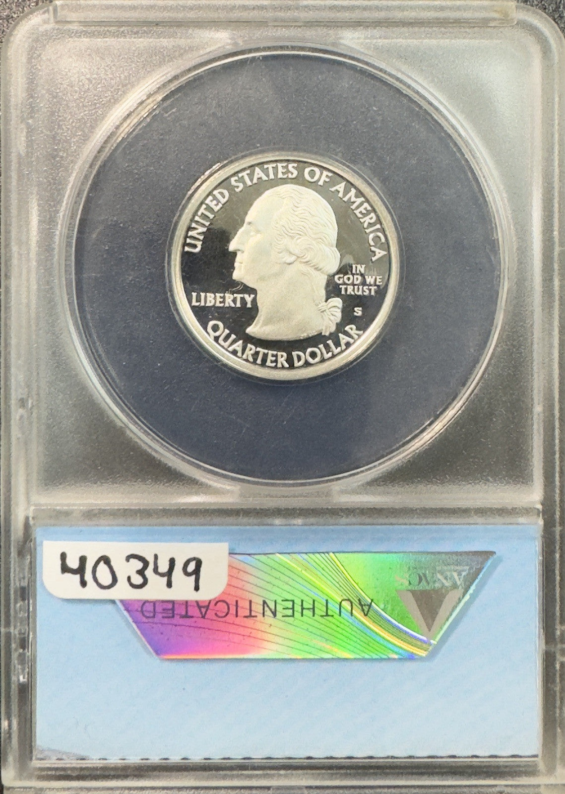 2009 S Puerto Pico Silver Quarter - ANACS PF70 ( 40349 )