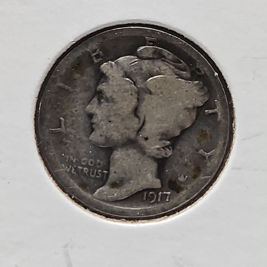 1917 Mercury Dime Fair B1046