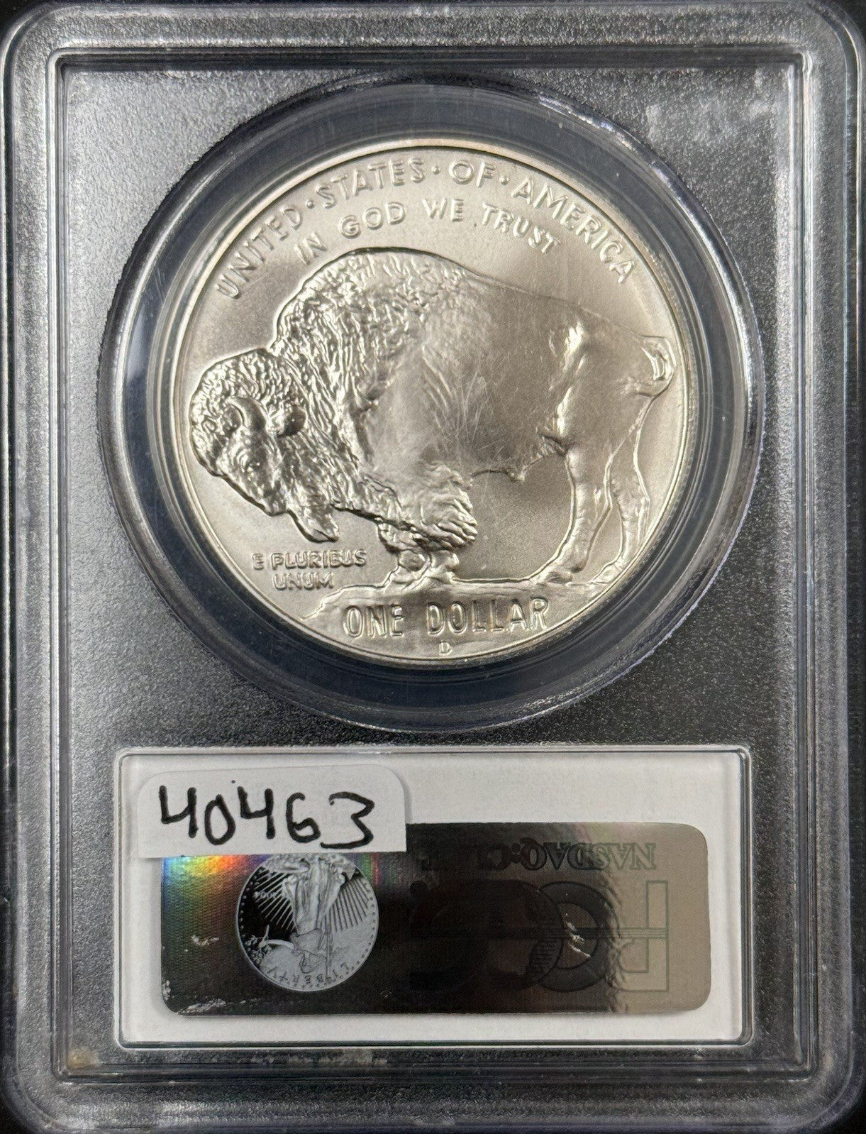 2001 D Buffalo Commemorative Silver Dollar - PCGS MS70 ( 40463 )