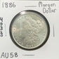1886 Morgan Dollar - Almost Uncirculated ( 40320 )