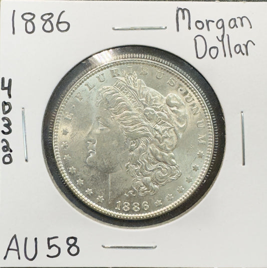 1886 Morgan Dollar - Almost Uncirculated ( 40320 )