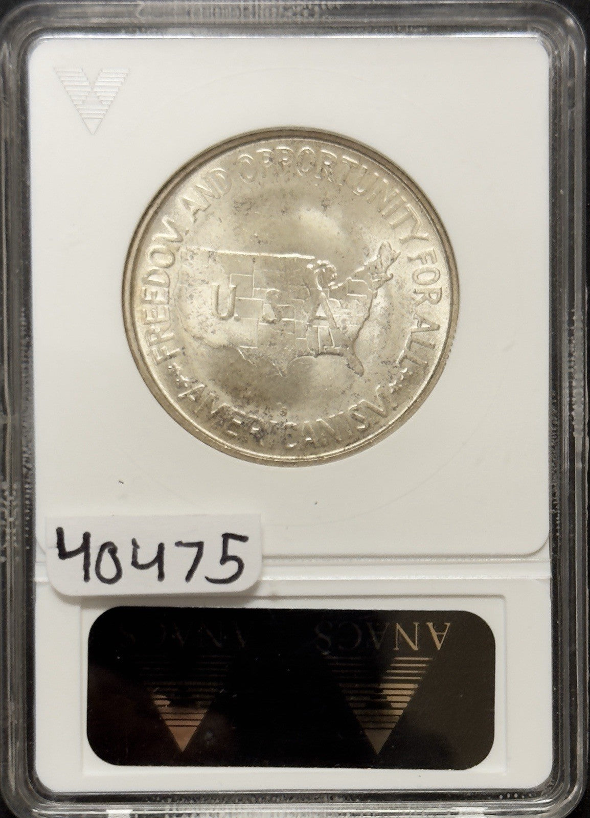 1953 S Washington Carver Half Dollar - ANACS MS64 ( 40475 )