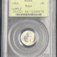 1964 Roosevelt Dime Pcgs MS64 Sample Slab - JP7