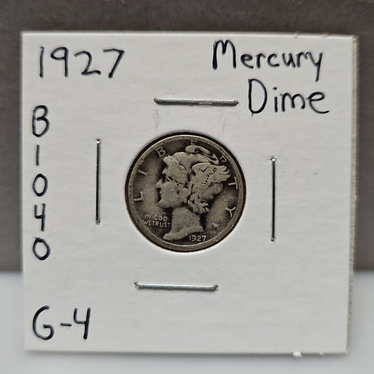 1927 Mercury Dime Good B1040