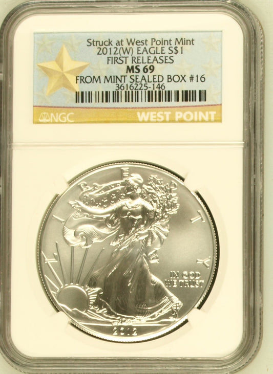 2012 W American Eagle - NGC MS69 From Mint Sealed Box #16 ( 301195 )