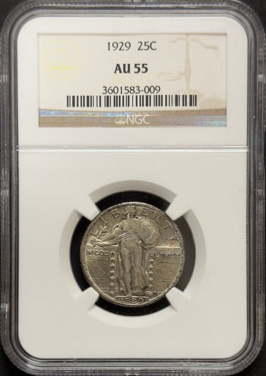 1929 Standing Liberty Quarter NGC - AU55 ( 40473 )