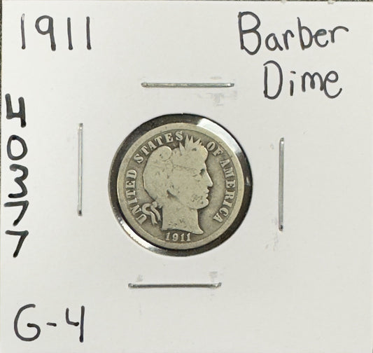 1911 Barber Dime - Good ( 40377 )