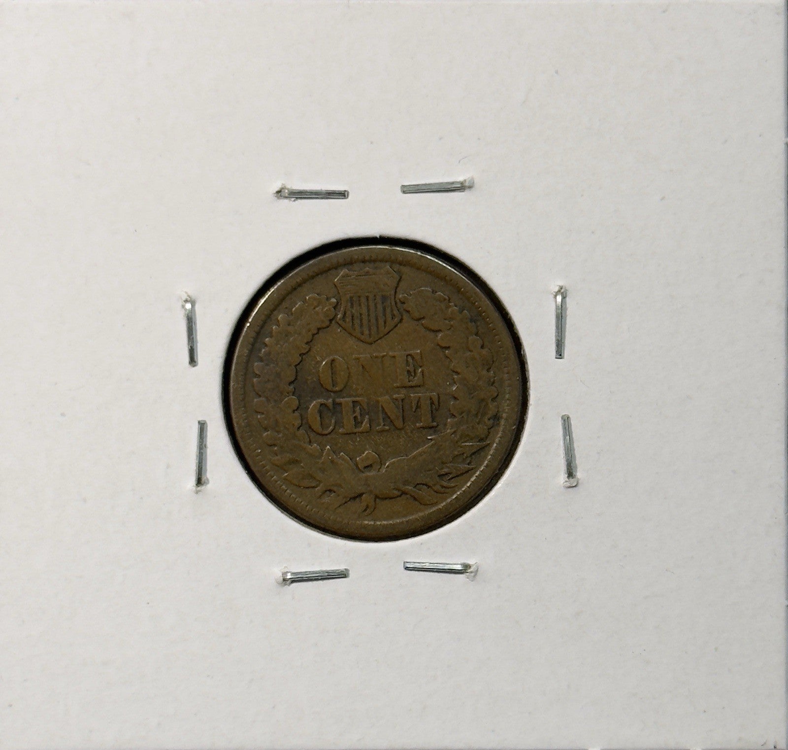 1865 Indian Head Cent Fancy 5 - Very Good ( 40449 )