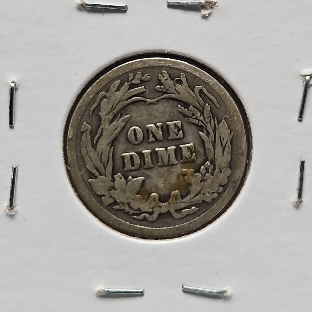1913 Barber Dime Good B1034