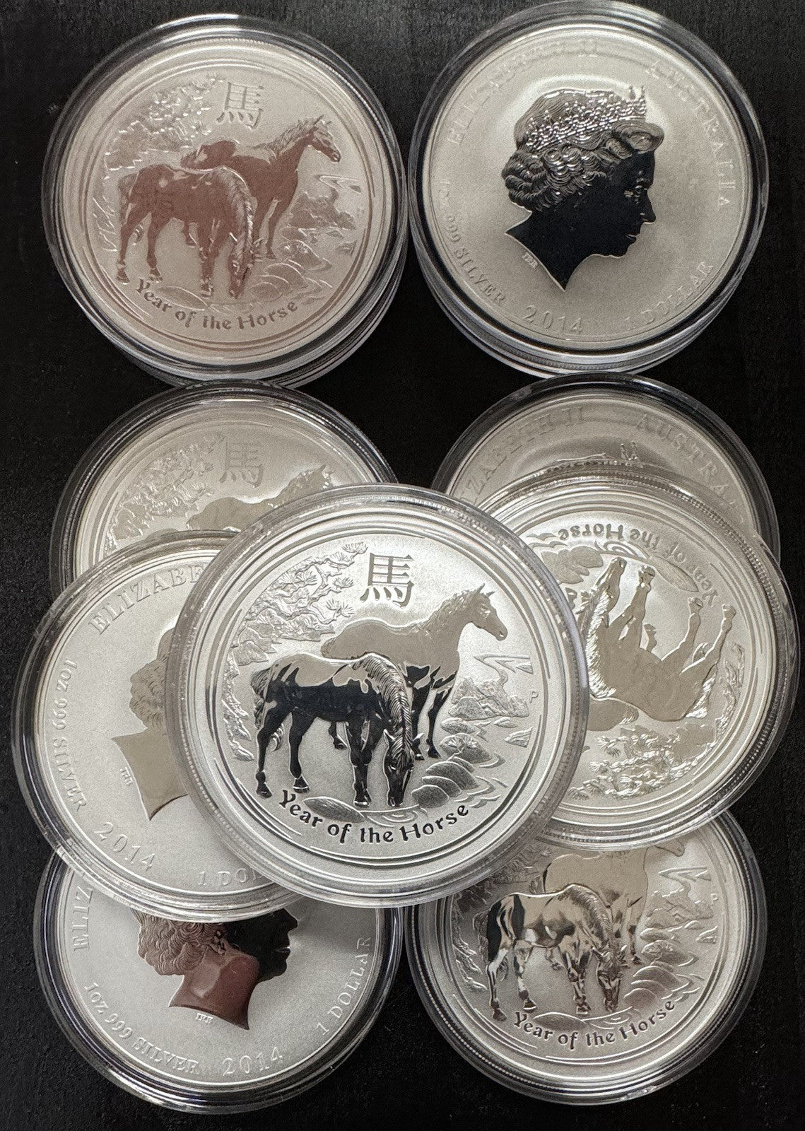 2014 $1 Australia Year Of The Horse Reverse Proof 