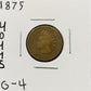 1875 Indian Head Cent - Good ( 40445 )