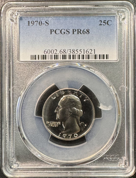 1970 S Washington Quarter - PCGS PR68 ( 40252 )