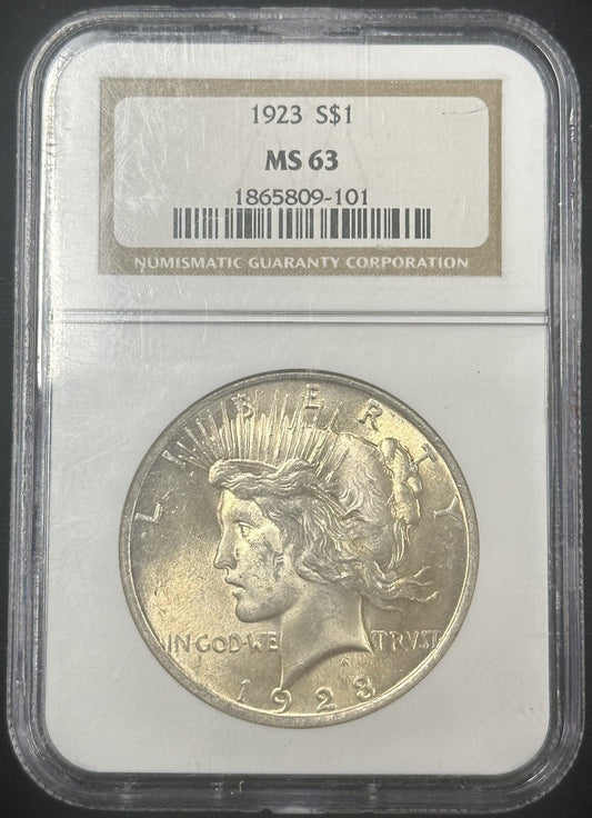 1923 Peace Dollar NGC MS63 - 40271