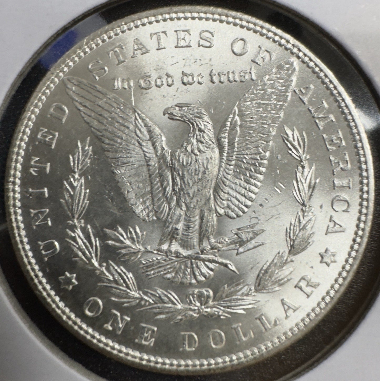 1886 $1 Morgan Silver Dollar - VAM-6B Clashed Obverse - Mint State ( 40440 )
