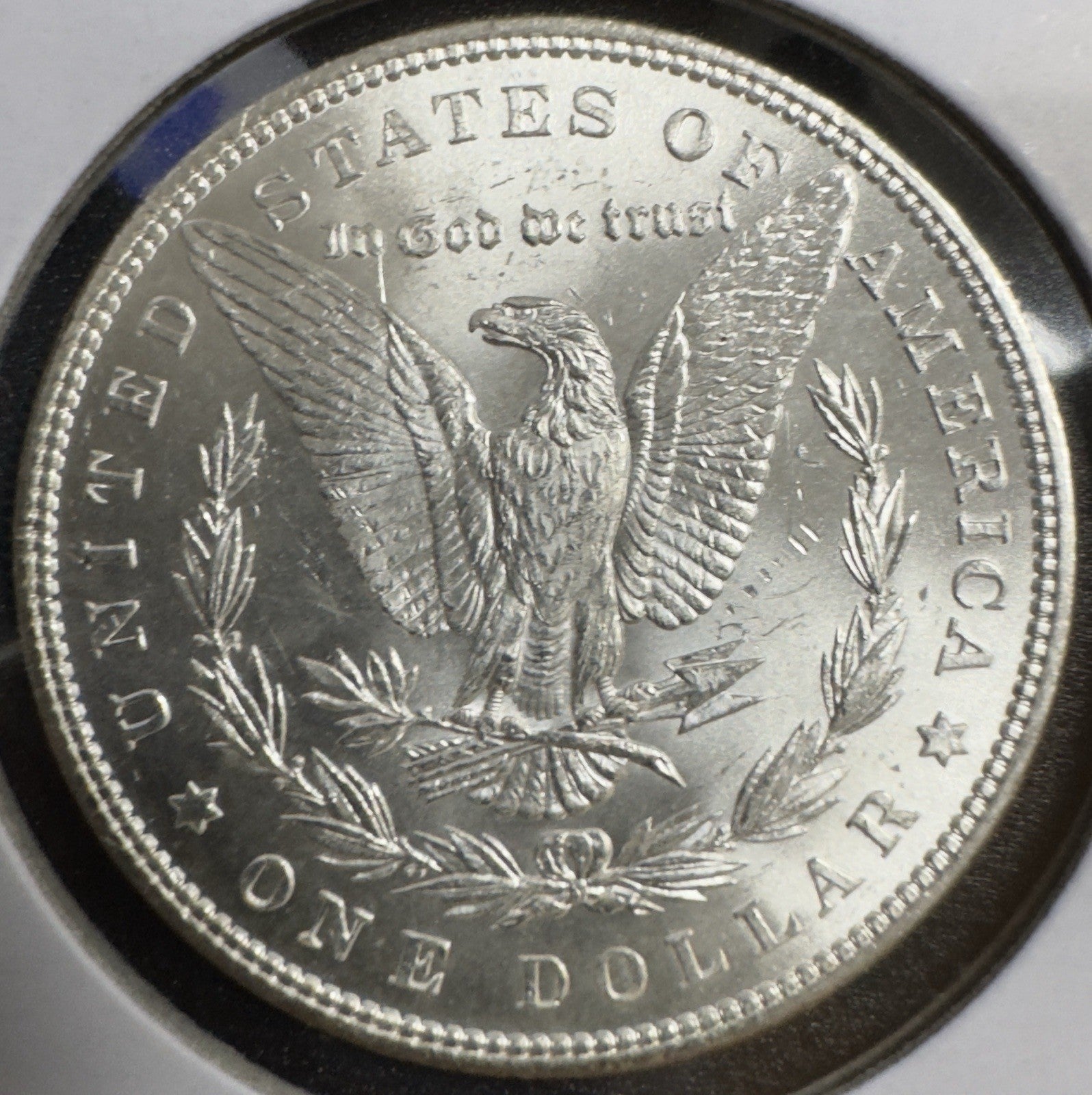 1886 $1 Morgan Silver Dollar - VAM-6B Clashed Obverse - Mint State ( 40440 )