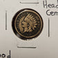 1863 Indian Head Cent Good B1062