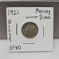 1921 Mercury Dime KEY DATE Extra Fine B1045