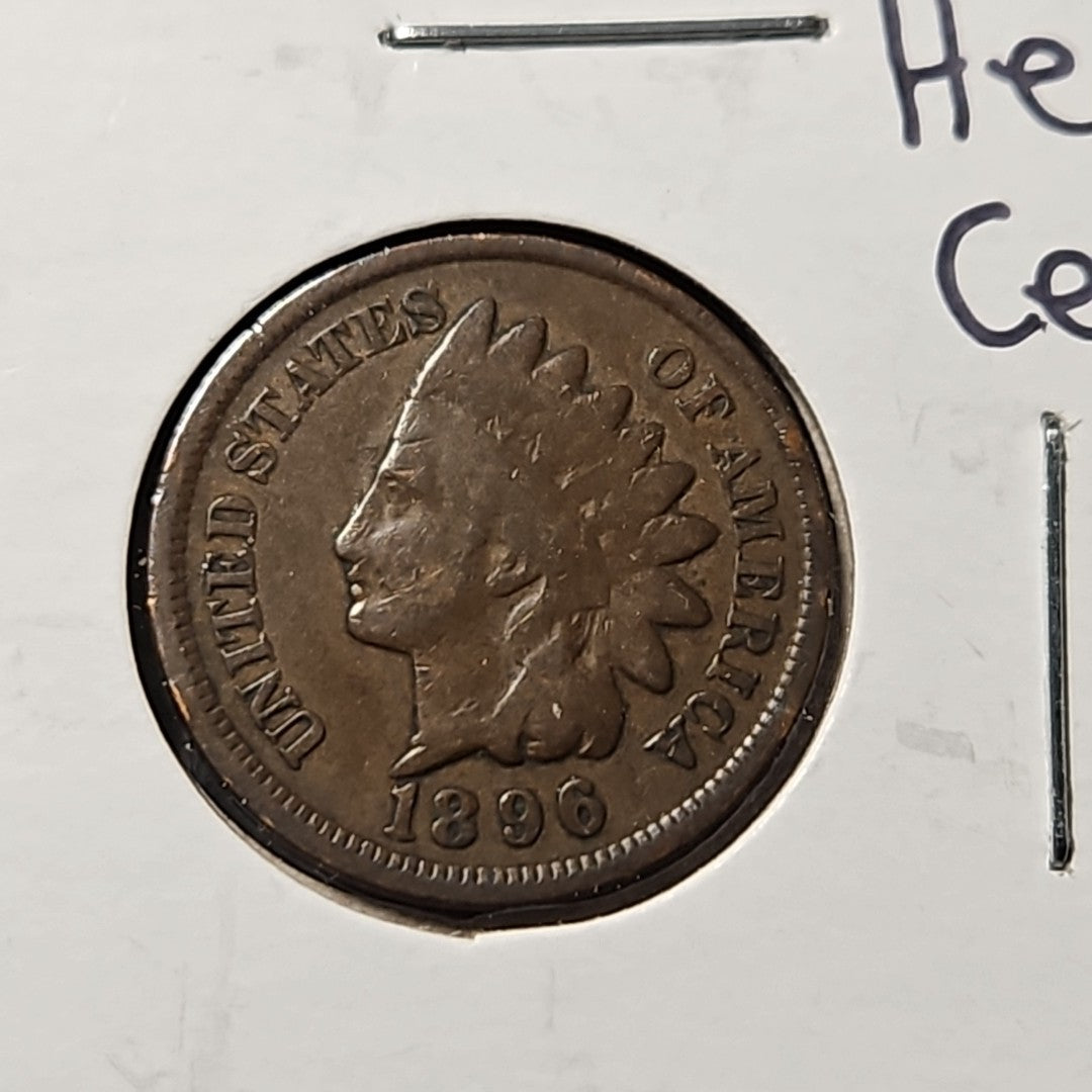 1896 Indian Head Cent Very Good B1066