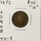1872 Indian Head Cent - Very Good ( 40448 ) 