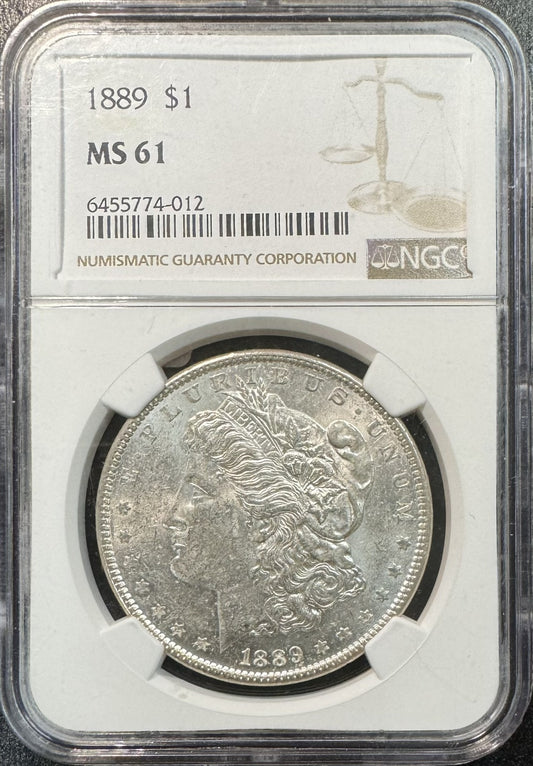 1889 Morgan Dollar - NGC MS61 ( 40257 )