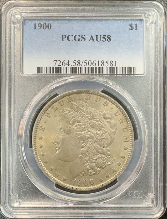 1900 Morgan Dollar - PCGS AU58 ( 40314 )