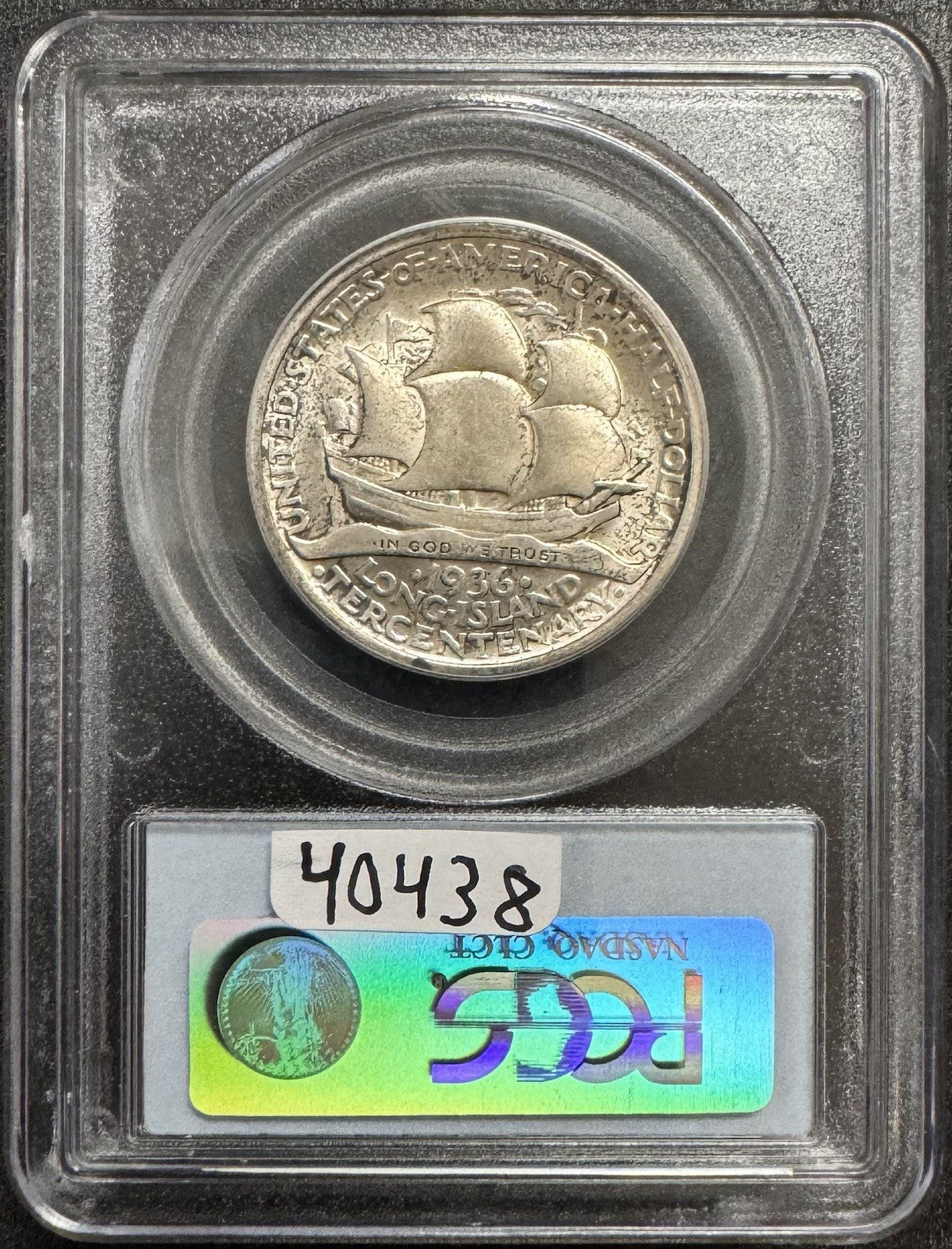 1936 Long Island Half Dollar - PCGS MS63 ( 40438 )