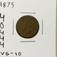 1875 Indian Head Cent - Very Good ( 40444 )