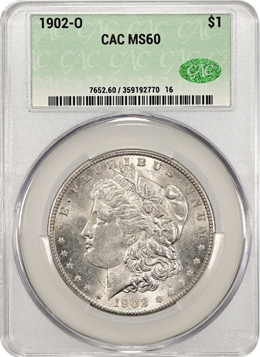 1902 O Morgan Dollar - CAC MS60 ( 40308 )