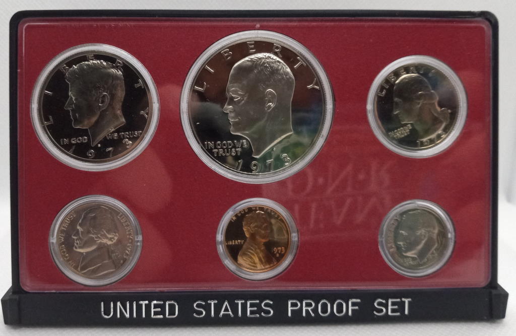 1973 United States Mint PROOF SET ( CLAD ) In OGP Original Government Packaging