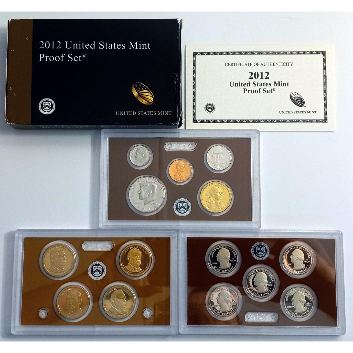 2012 United States Mint PROOF SET ( CLAD ) With OGP & COA!